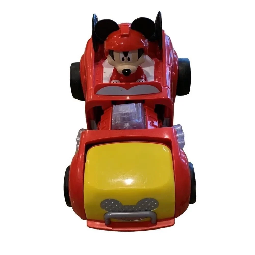 Disney Mickey Mouse roadster car - Transformer Talking red race car‎
